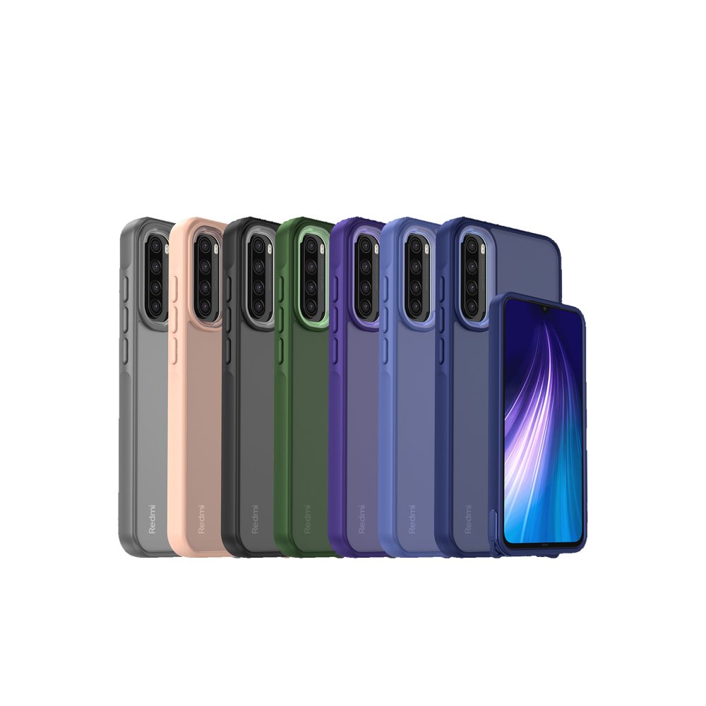 Newface Xiaomi Redmi Note 8 Kılıf Elegant Kapak - Siyah