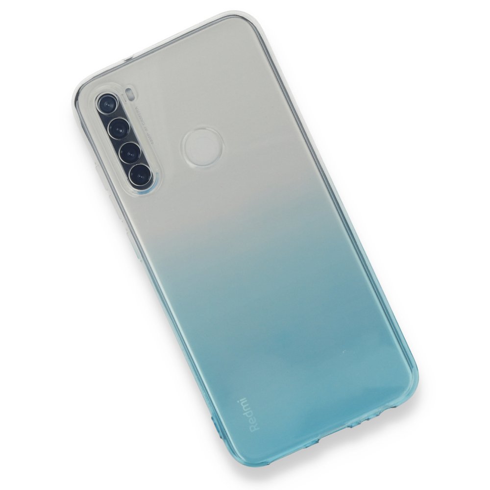 Newface Xiaomi Redmi Note 8 Kılıf Lüx Çift Renkli Silikon - Turkuaz