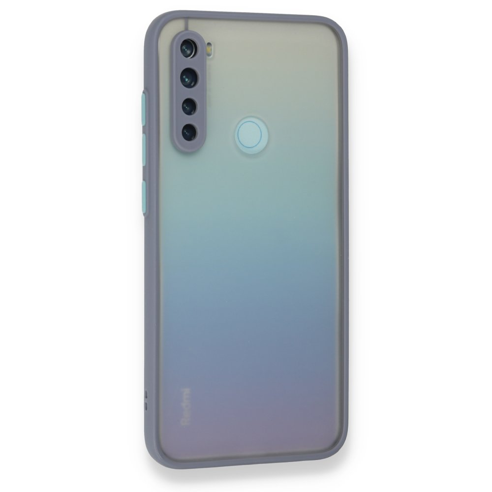 Newface Xiaomi Redmi Note 8 Kılıf Montreal Silikon Kapak - Gri