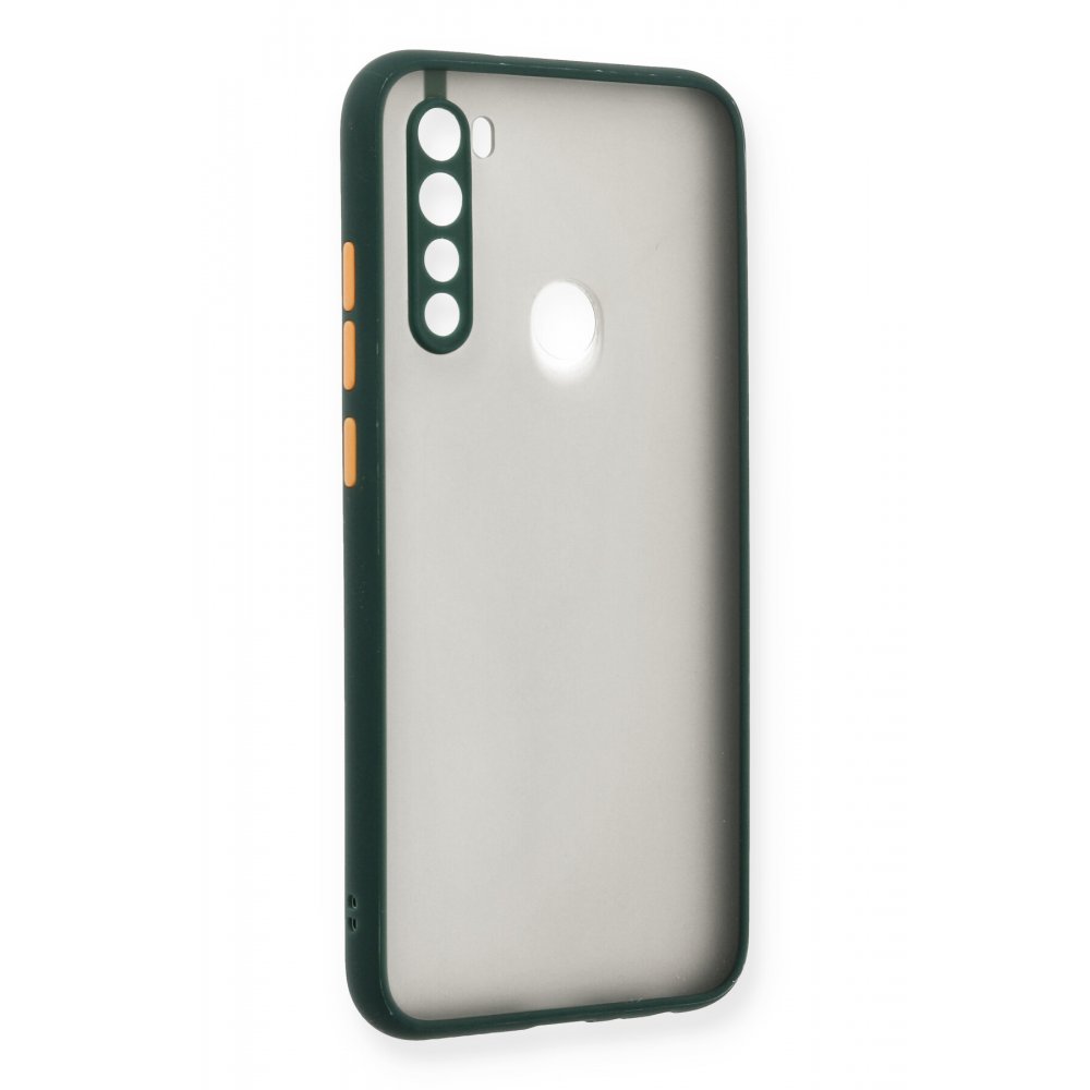Newface Xiaomi Redmi Note 8 Kılıf Montreal Silikon Kapak - Yeşil