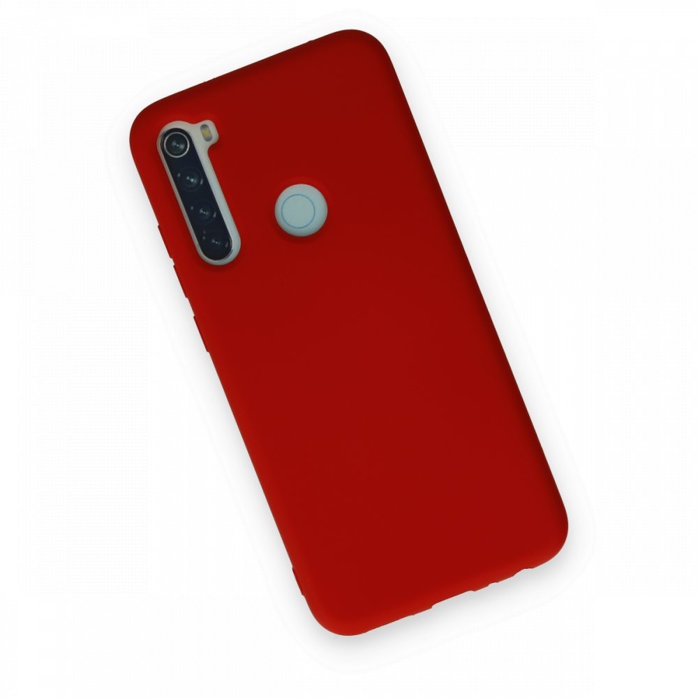 Newface Xiaomi Redmi Note 8 Kılıf Nano içi Kadife Silikon - Kırmızı