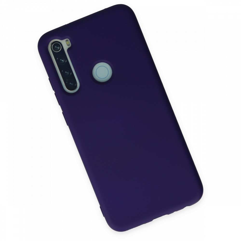 Newface Xiaomi Redmi Note 8 Kılıf Nano içi Kadife Silikon - Mor