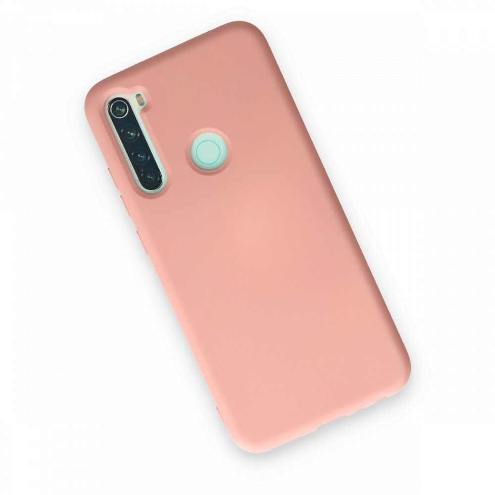 Newface Xiaomi Redmi Note 8 Kılıf Nano içi Kadife Silikon - Pudra