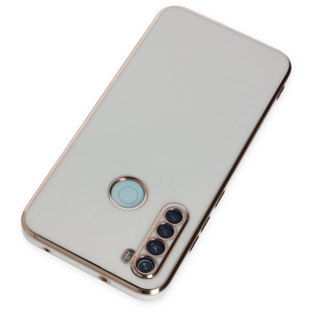 Newface Xiaomi Redmi Note 8 Kılıf Volet Silikon - Beyaz