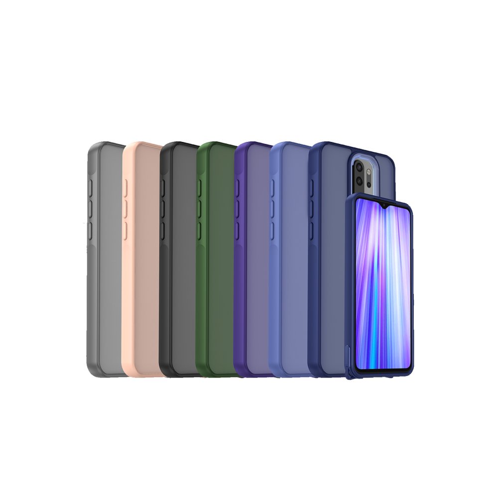 Newface Xiaomi Redmi Note 8 Pro Kılıf Elegant Kapak - Derin Mor
