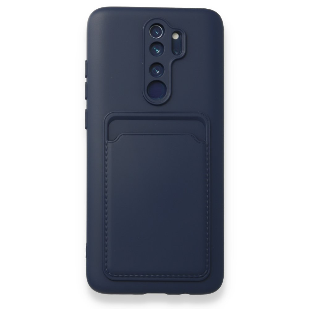 Newface Xiaomi Redmi Note 8 Pro Kılıf Kelvin Kartvizitli Silikon - Lacivert