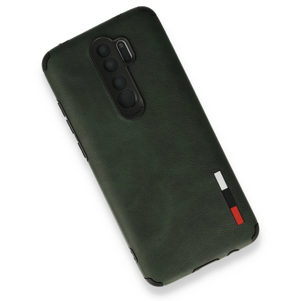Newface Xiaomi Redmi Note 8 Pro Kılıf Loop Deri Silikon - Yeşil