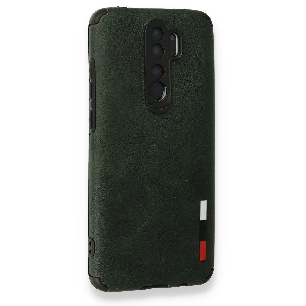 Newface Xiaomi Redmi Note 8 Pro Kılıf Loop Deri Silikon - Yeşil