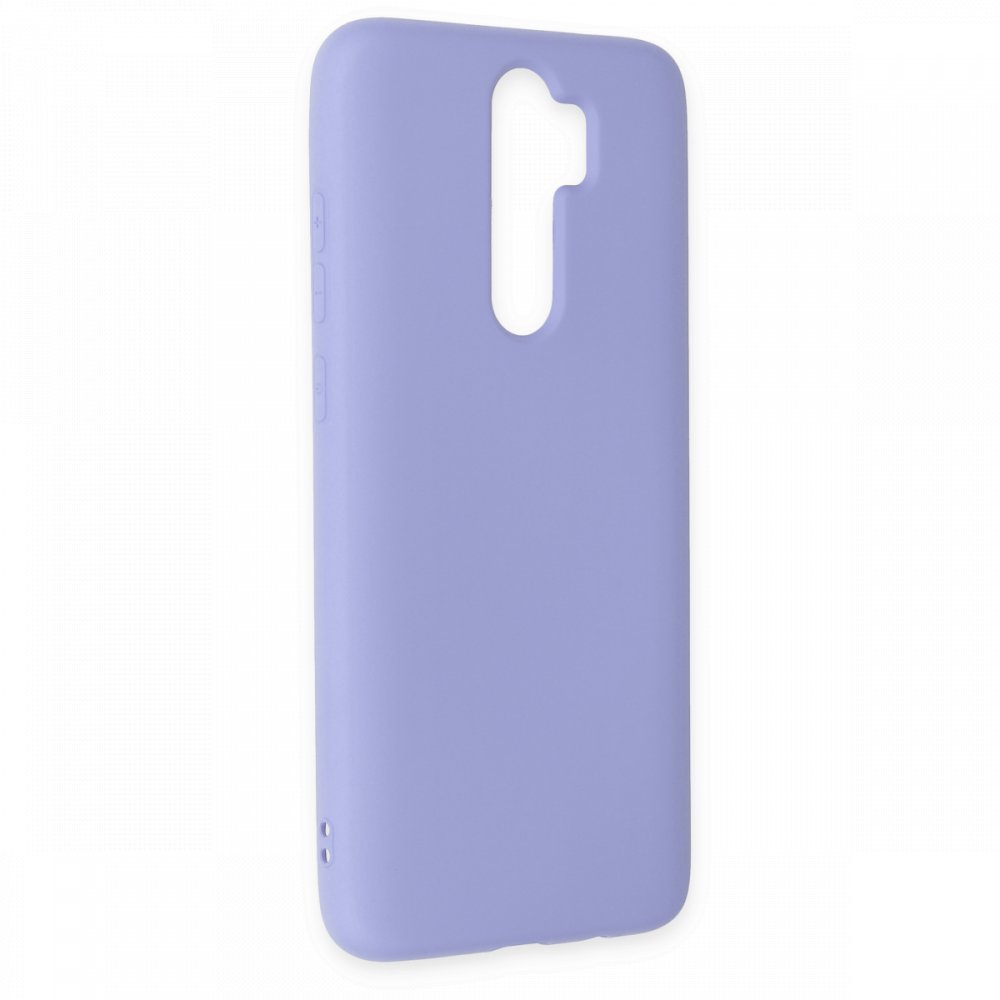 Newface Xiaomi Redmi Note 8 Pro Kılıf Nano içi Kadife Silikon - Lila