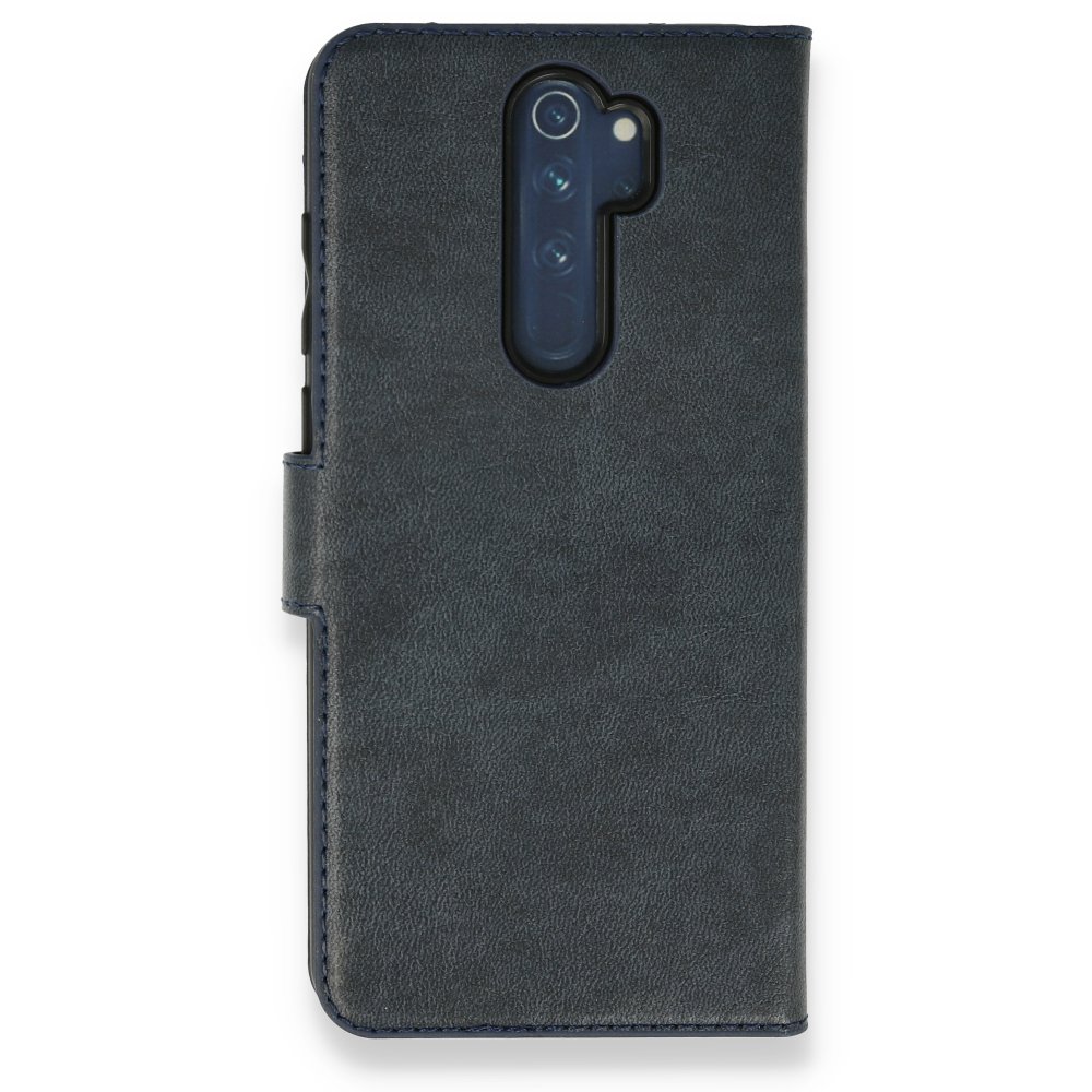Newface Xiaomi Redmi Note 8 Pro Kılıf Trend S Plus Kapaklı Kılıf - Lacivert