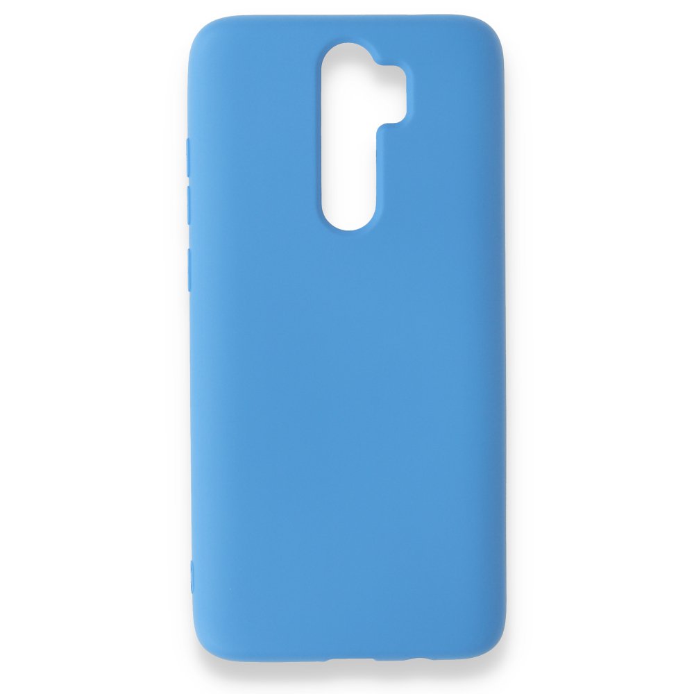 Newface Xiaomi Redmi Note 8 Pro Kılıf Nano içi Kadife  Silikon - Mavi