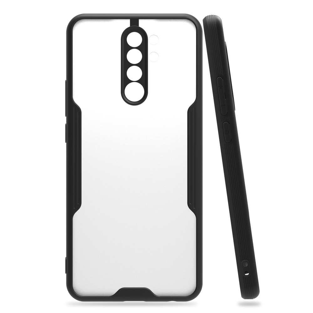 Newface Xiaomi Redmi Note 8 Pro Kılıf Platin Silikon - Siyah