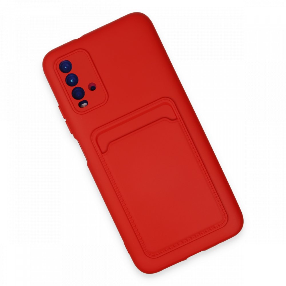 Newface Xiaomi Redmi Note 9 4G Kılıf Kelvin Kartvizitli Silikon - Kırmızı