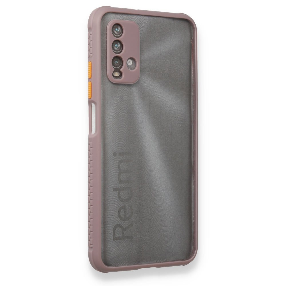 Newface Xiaomi Redmi 9T Kılıf Miami Şeffaf Silikon - Açık Mor