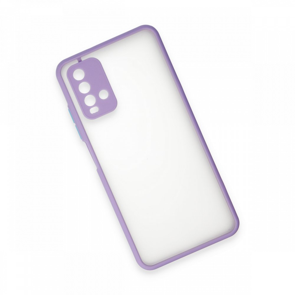 Newface Xiaomi Redmi Note 9 4G Kılıf Montreal Silikon Kapak - Mor