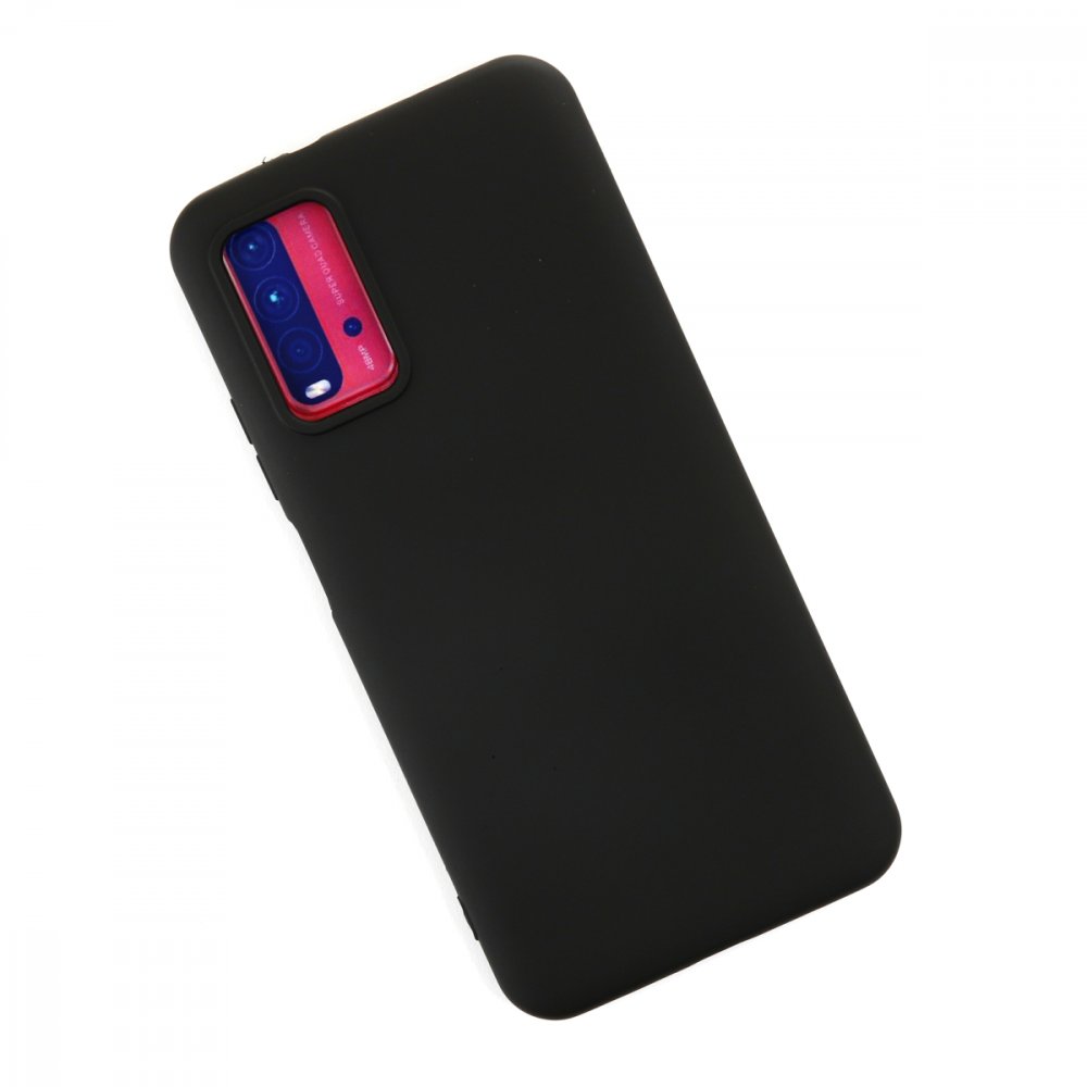 Newface Xiaomi Redmi Note 9 4G Kılıf Nano içi Kadife Silikon - Siyah