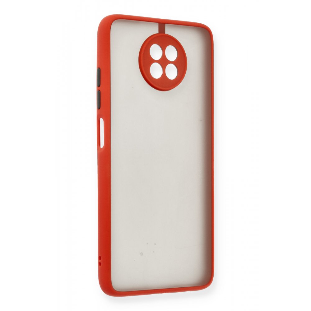 Newface Xiaomi Redmi Note 9 5G Kılıf Montreal Silikon Kapak - Kırmızı