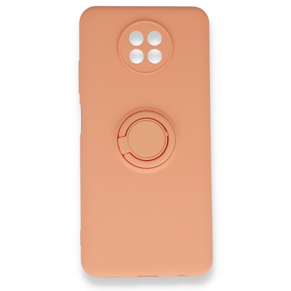 Newface Xiaomi Redmi Note 9 5G Kılıf Viktor Yüzüklü Silikon - Pudra