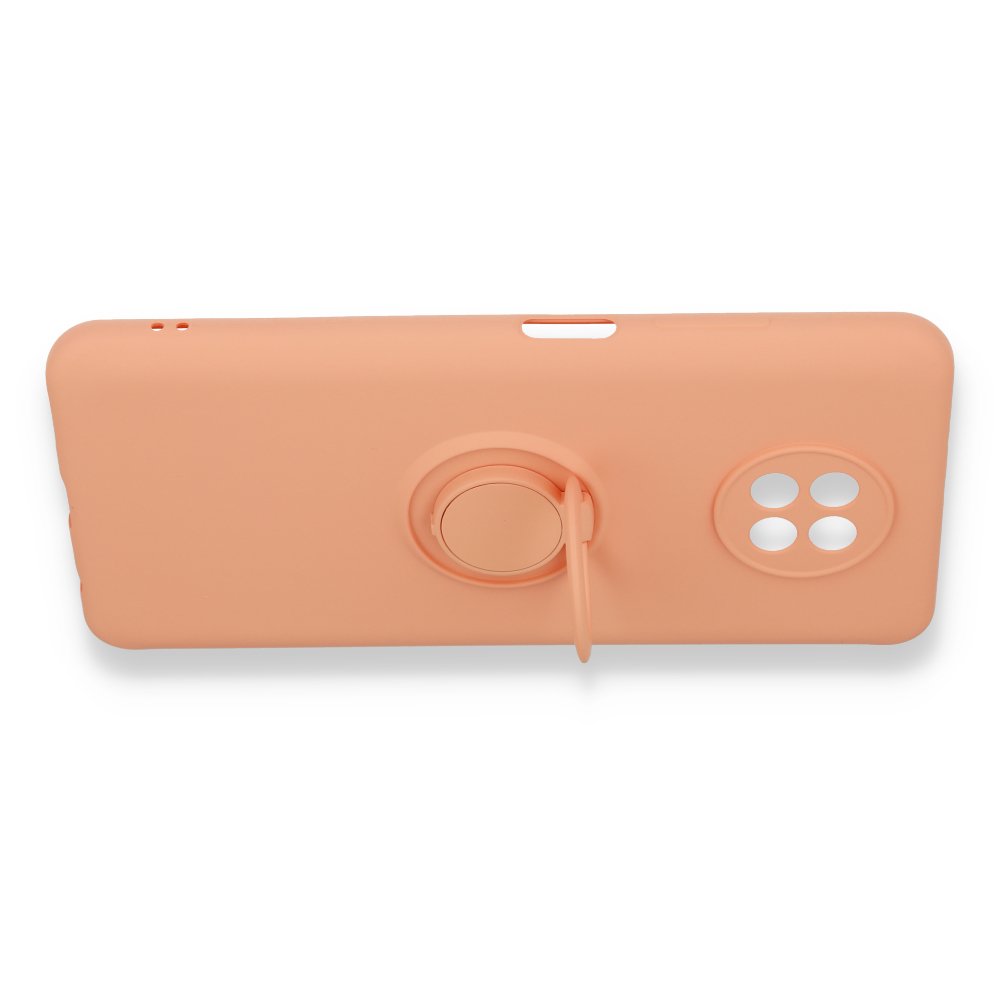 Newface Xiaomi Redmi Note 9 5G Kılıf Viktor Yüzüklü Silikon - Pudra