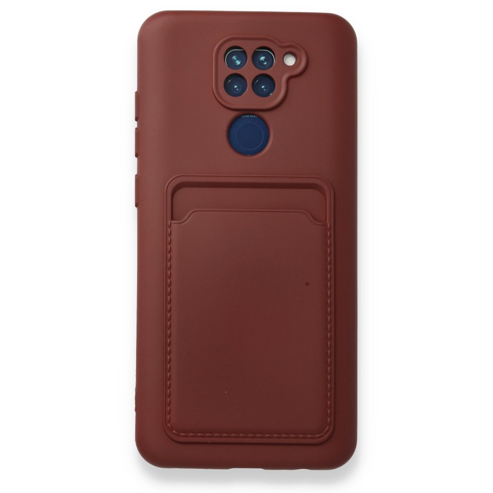 Newface Xiaomi Redmi Note 9 Kılıf Kelvin Kartvizitli Silikon - Bordo