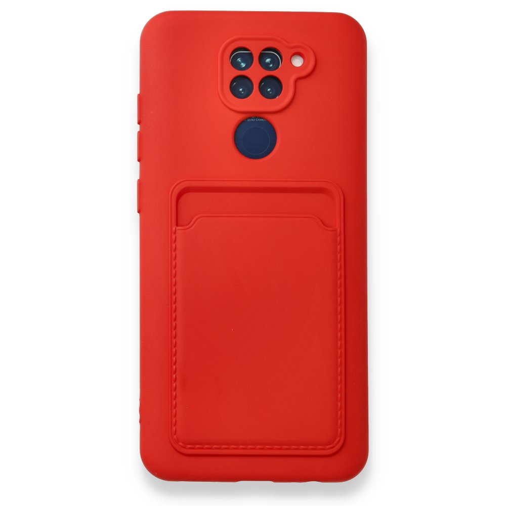 Newface Xiaomi Redmi Note 9 Kılıf Kelvin Kartvizitli Silikon - Kırmızı