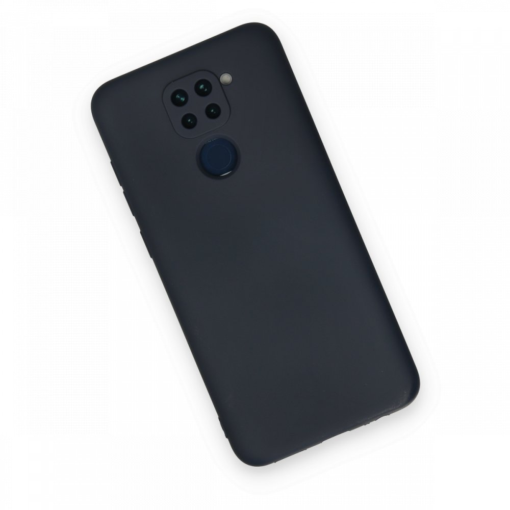 Newface Xiaomi Redmi Note 9 Kılıf Nano içi Kadife Silikon - Lacivert