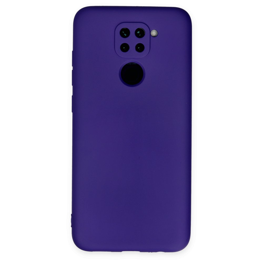Newface Xiaomi Redmi Note 9 Kılıf Nano içi Kadife Silikon - Mor
