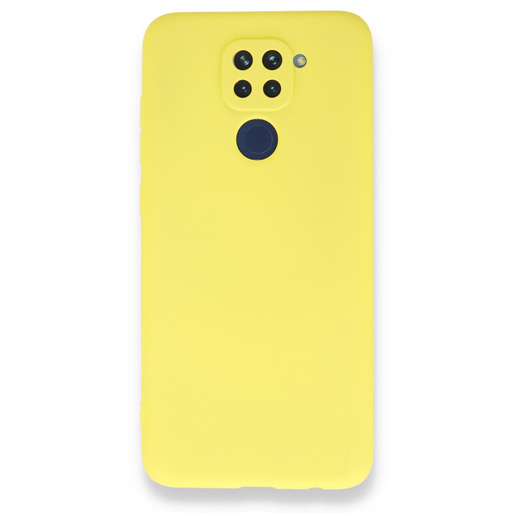 Newface Xiaomi Redmi Note 9 Kılıf First Silikon - Sarı