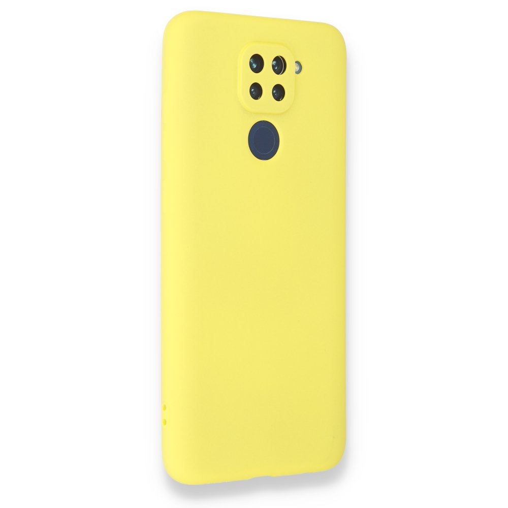 Newface Xiaomi Redmi Note 9 Kılıf First Silikon - Sarı