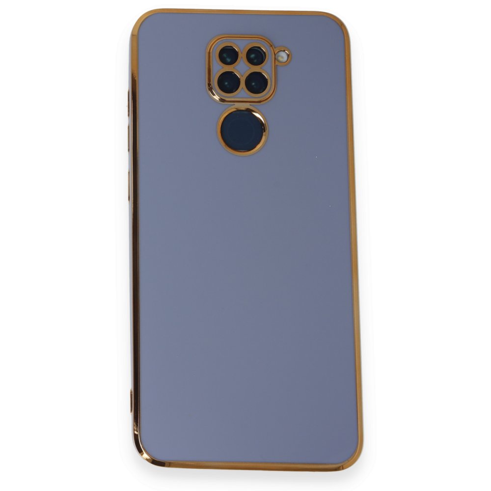 Newface Xiaomi Redmi Note 9 Kılıf Volet Silikon - Mavi