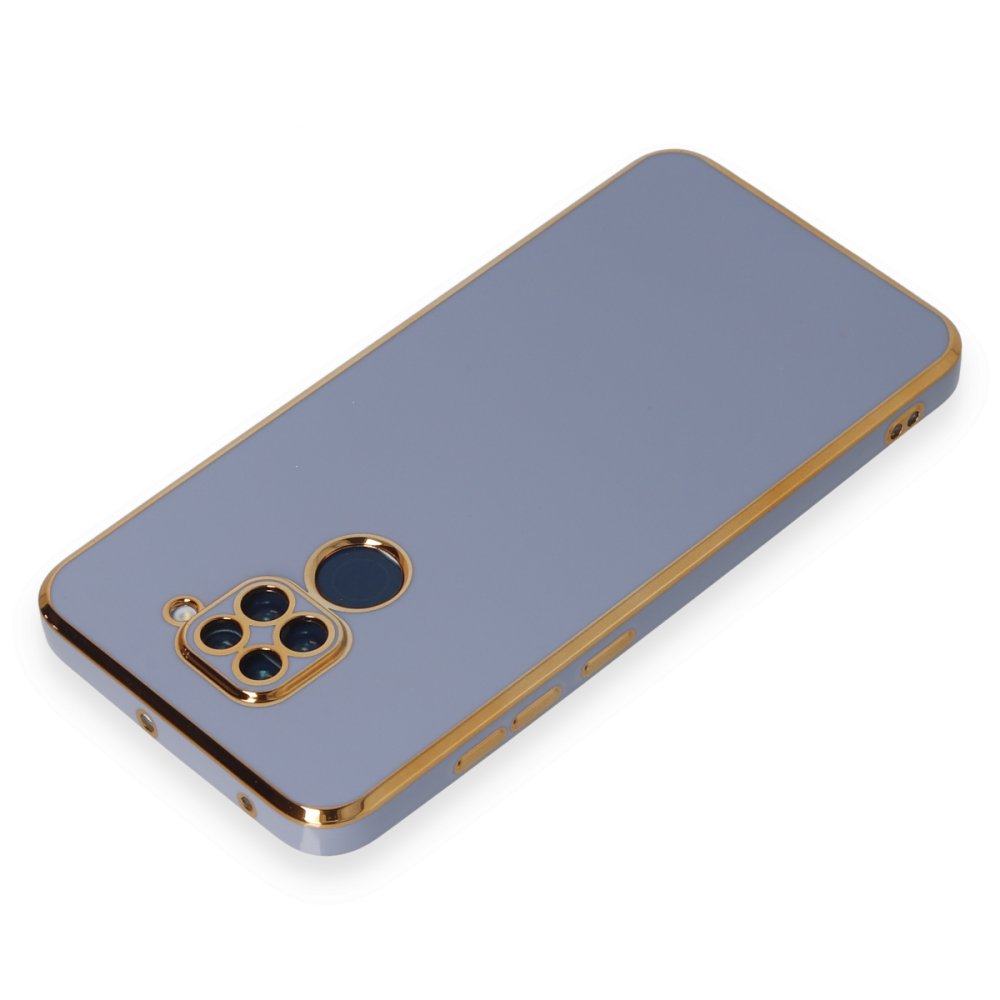 Newface Xiaomi Redmi Note 9 Kılıf Volet Silikon - Mavi