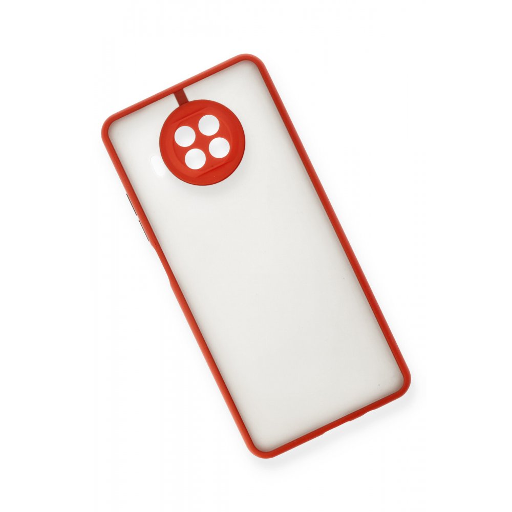 Newface Xiaomi Redmi Note 9 Pro 5G Kılıf Montreal Silikon Kapak - Kırmızı