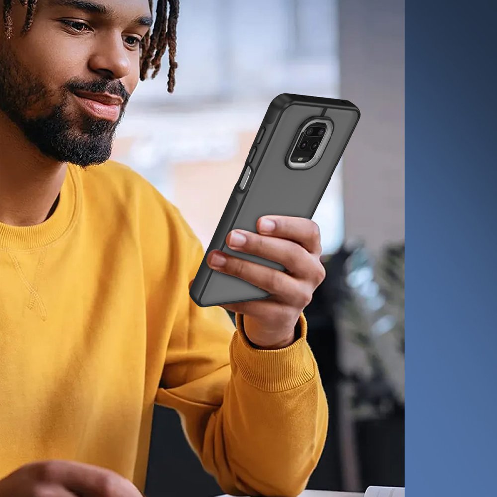 Newface Xiaomi Redmi Note 9 Pro Kılıf Elegant Kapak - Açık Mavi