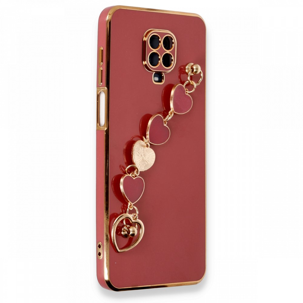 Newface Xiaomi Redmi Note 9 Pro Kılıf Esila Silikon - Kırmızı