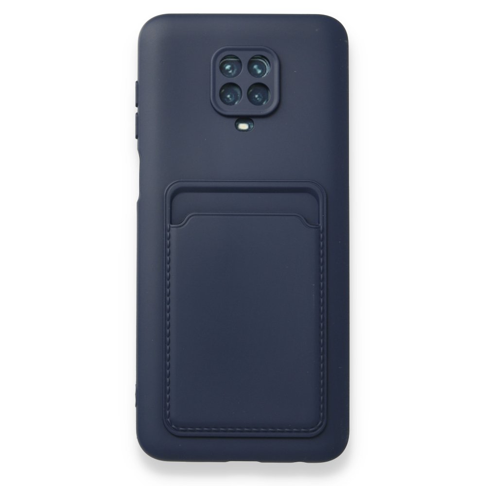 Newface Xiaomi Redmi Note 9 Pro Kılıf Kelvin Kartvizitli Silikon - Lacivert