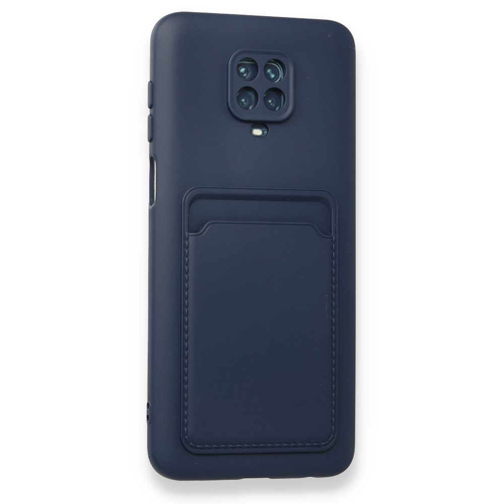Newface Xiaomi Redmi Note 9 Pro Kılıf Kelvin Kartvizitli Silikon - Lacivert