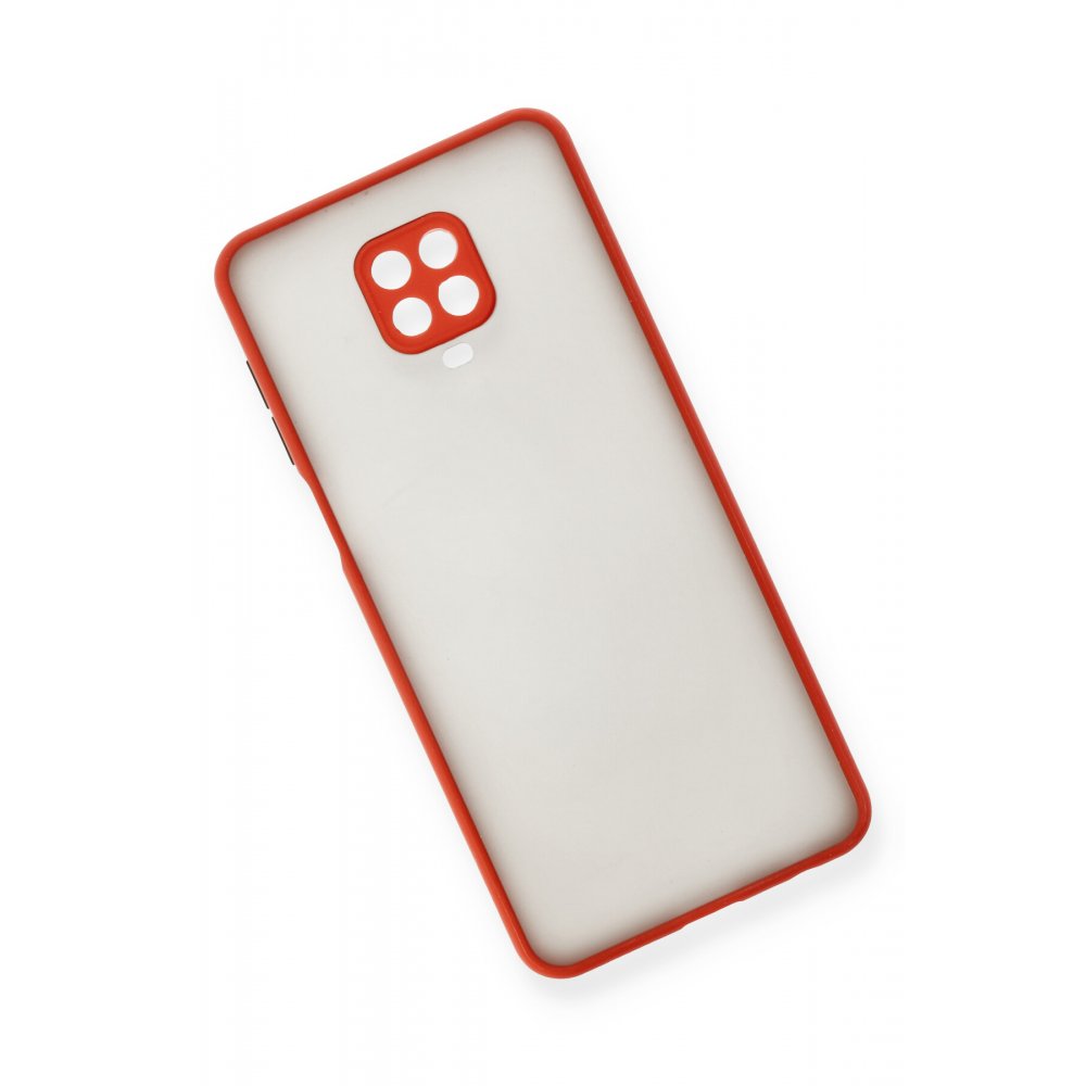 Newface Xiaomi Redmi Note 9 Pro Kılıf Montreal Silikon Kapak - Kırmızı