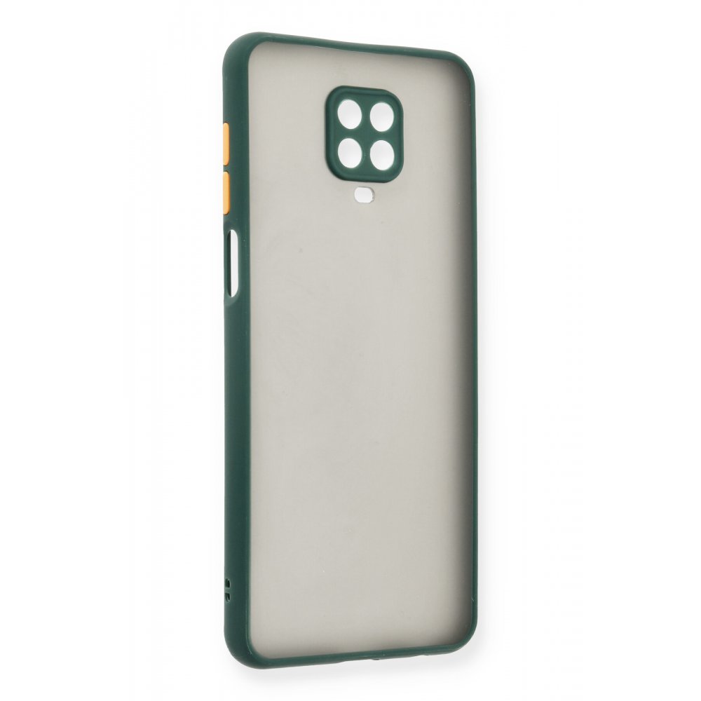 Newface Xiaomi Redmi Note 9 Pro Kılıf Montreal Silikon Kapak - Yeşil