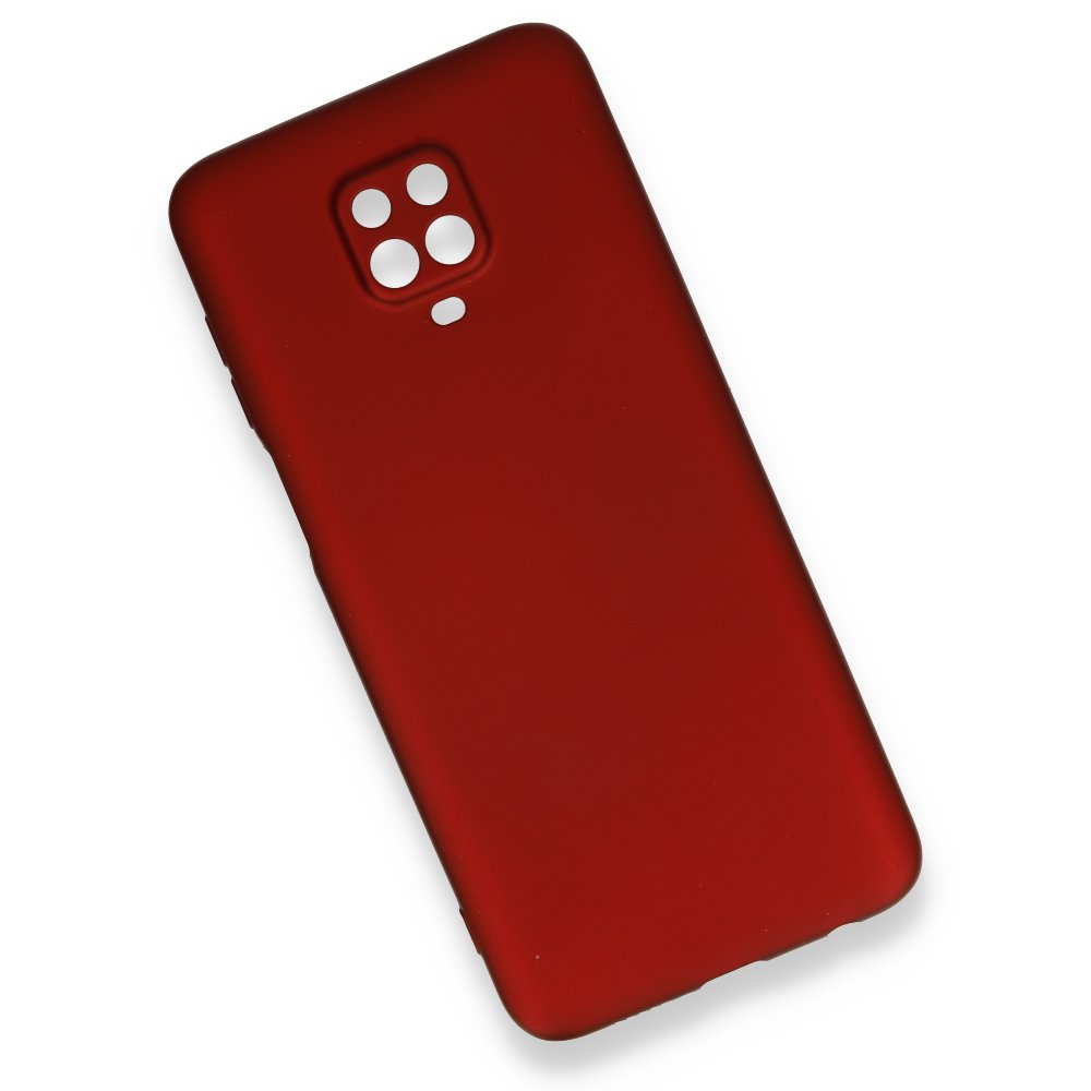 Newface Xiaomi Redmi Note 9 Pro Kılıf First Silikon - Bordo