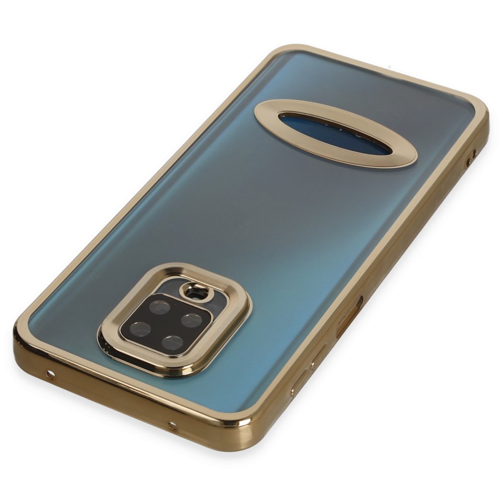 Newface Xiaomi Redmi Note 9 Pro Kılıf Slot Silikon - Gold