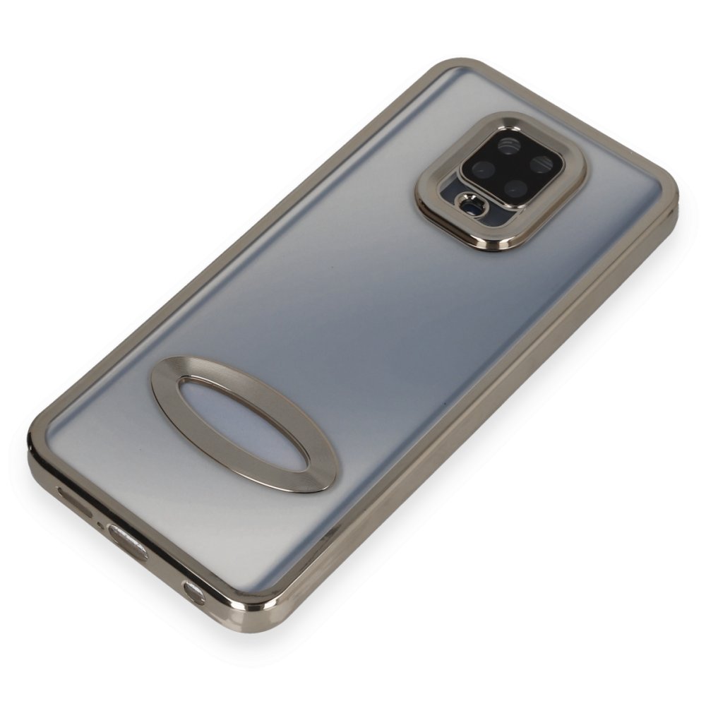 Newface Xiaomi Redmi Note 9 Pro Kılıf Slot Silikon - Gümüş