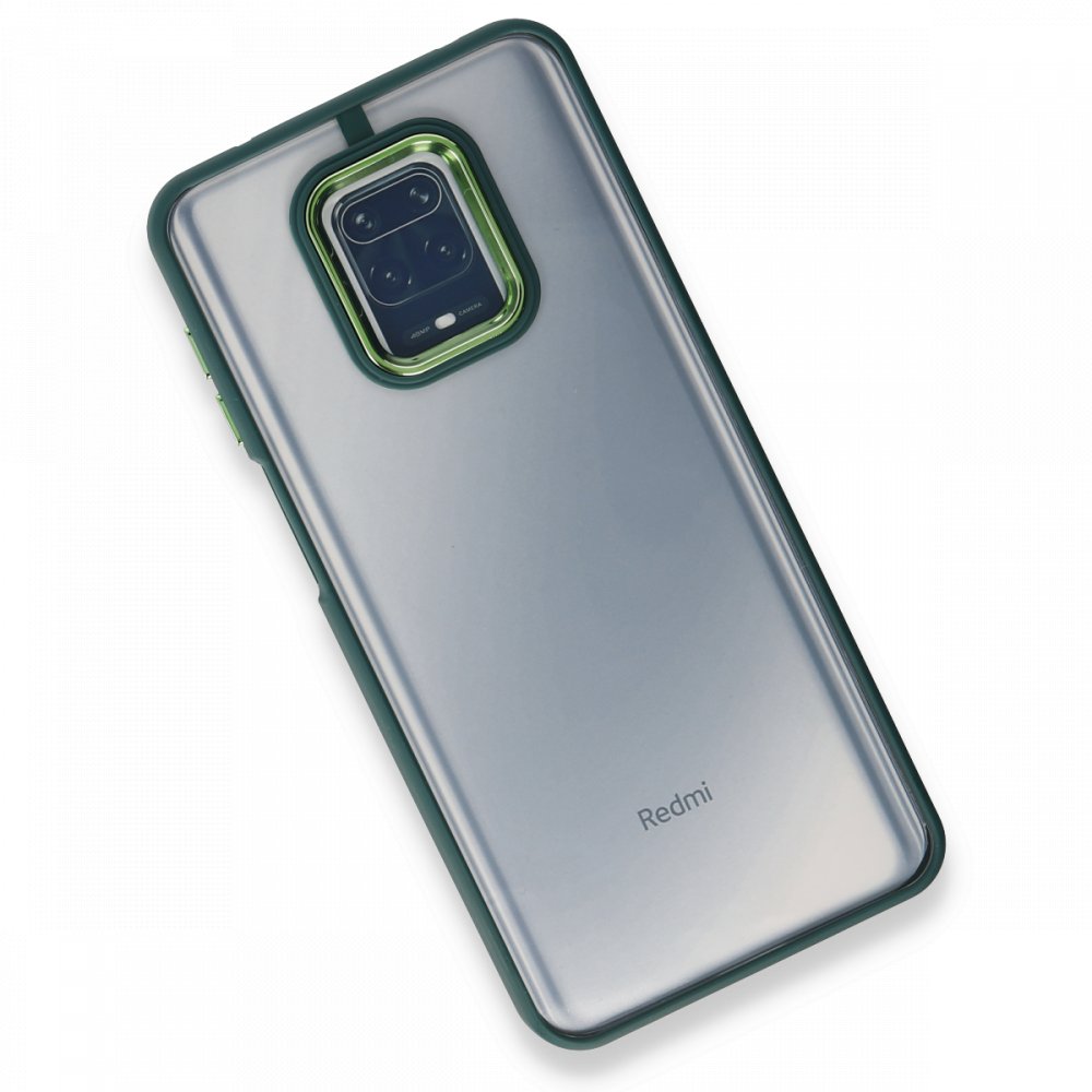 Newface Xiaomi Redmi Note 9S Kılıf Dora Kapak - Haki Yeşil