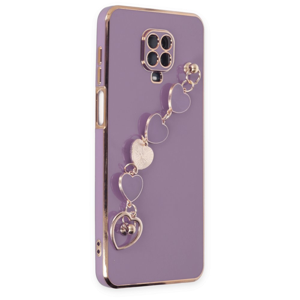 Newface Xiaomi Redmi Note 9S Kılıf Esila Silikon - Mor