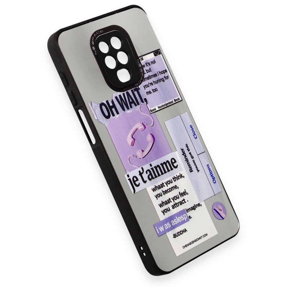 Newface Xiaomi Redmi Note 9S Kılıf Mirror Desenli Kapak - Mirror - 4