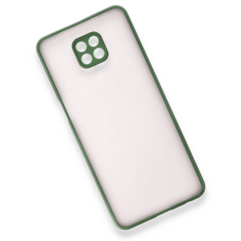 Newface Xiaomi Redmi Note 9S Kılıf Montreal Silikon Kapak - Açık Yeşil