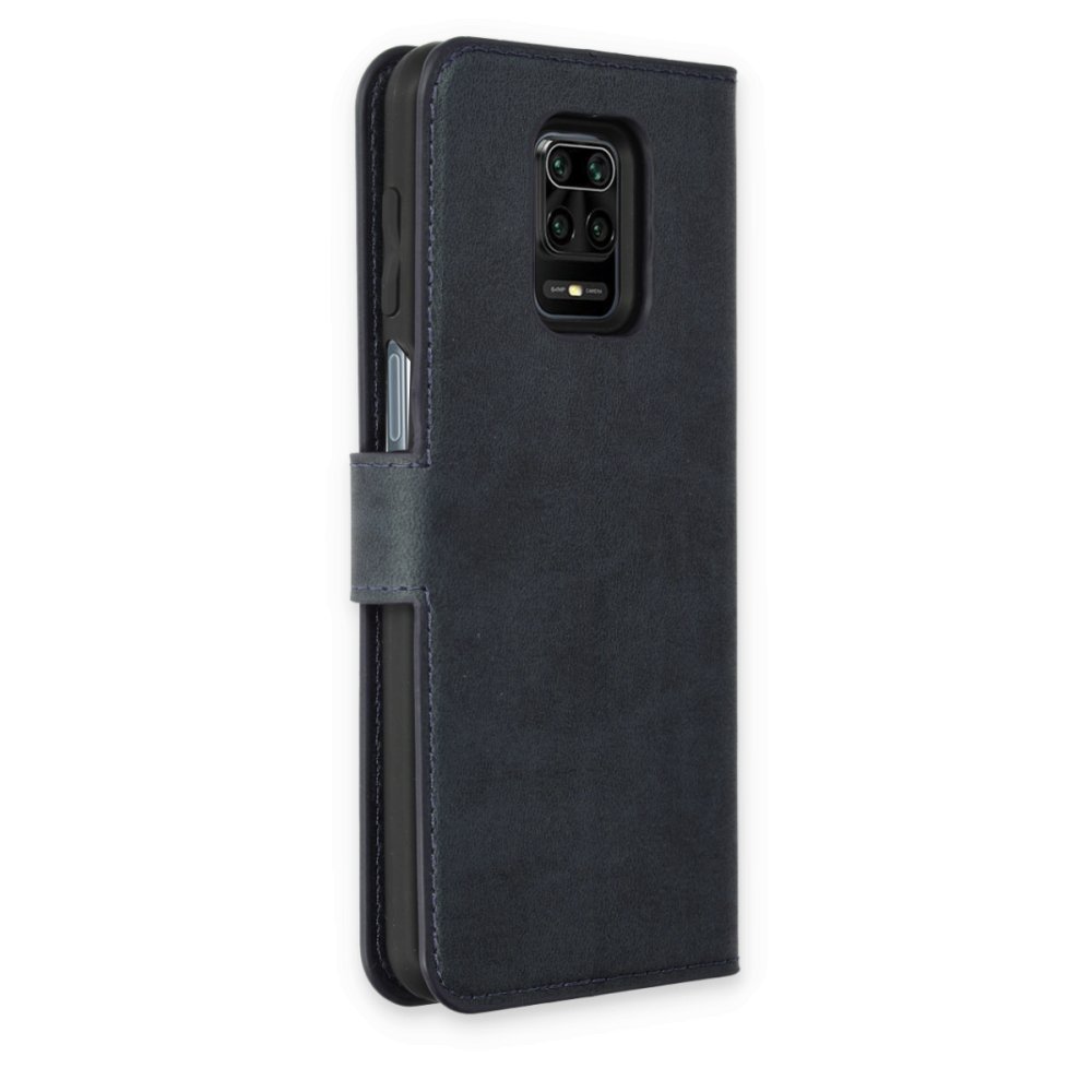 Newface Xiaomi Redmi Note 9S Kılıf Trend S Plus Kapaklı Kılıf - Lacivert