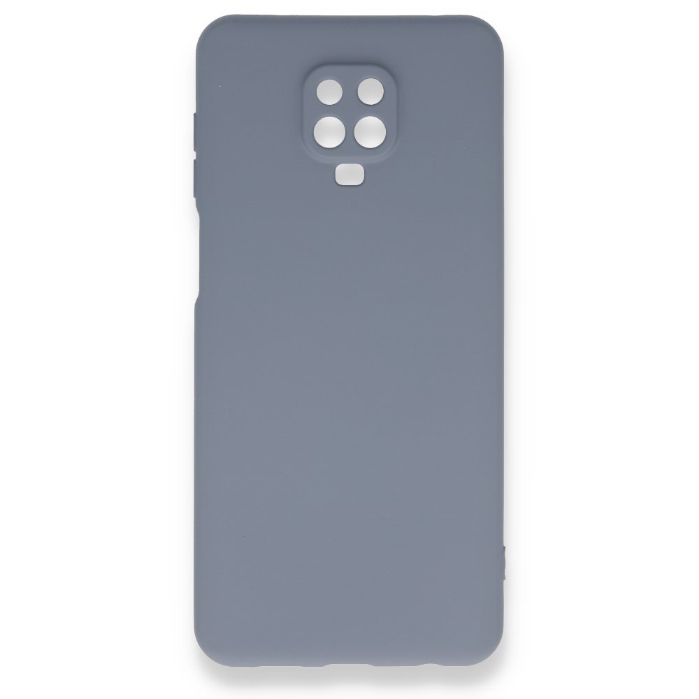 Newface Xiaomi Redmi Note 9S Kılıf Nano içi Kadife Silikon - Gri