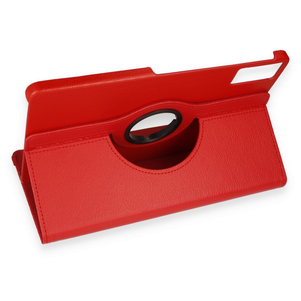 Newface Xiaomi Redmi Pad Kılıf 360 Tablet Deri Kılıf - Kırmızı
