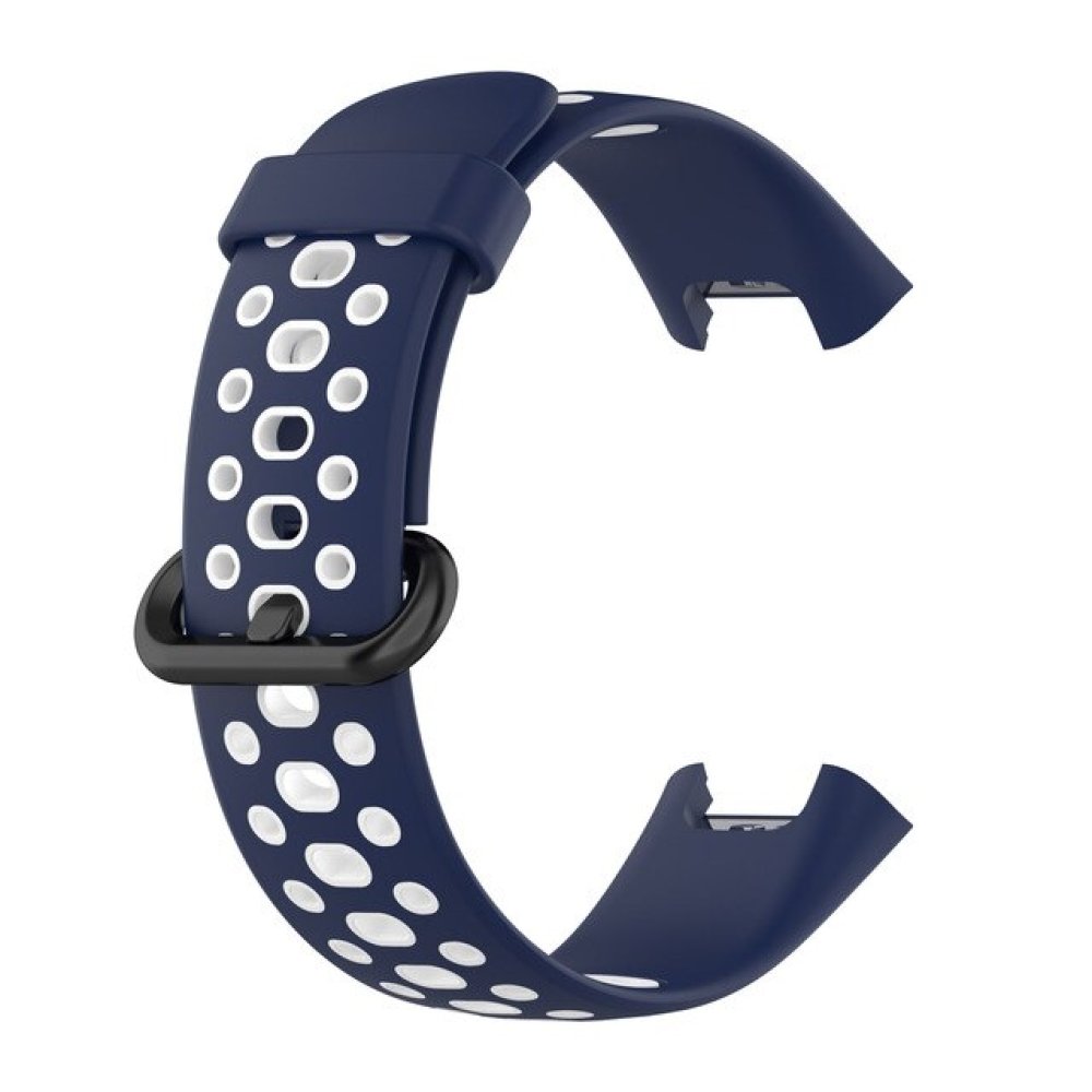 Newface Xiaomi Redmi Watch 2 Lite Spor Delikli Kordon - Lacivert-Beyaz