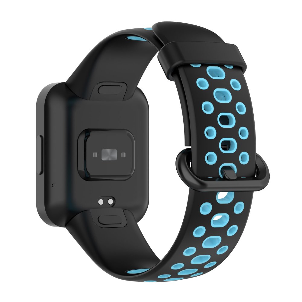 Newface Xiaomi Redmi Watch 2 Lite Spor Delikli Kordon - Siyah-Mavi